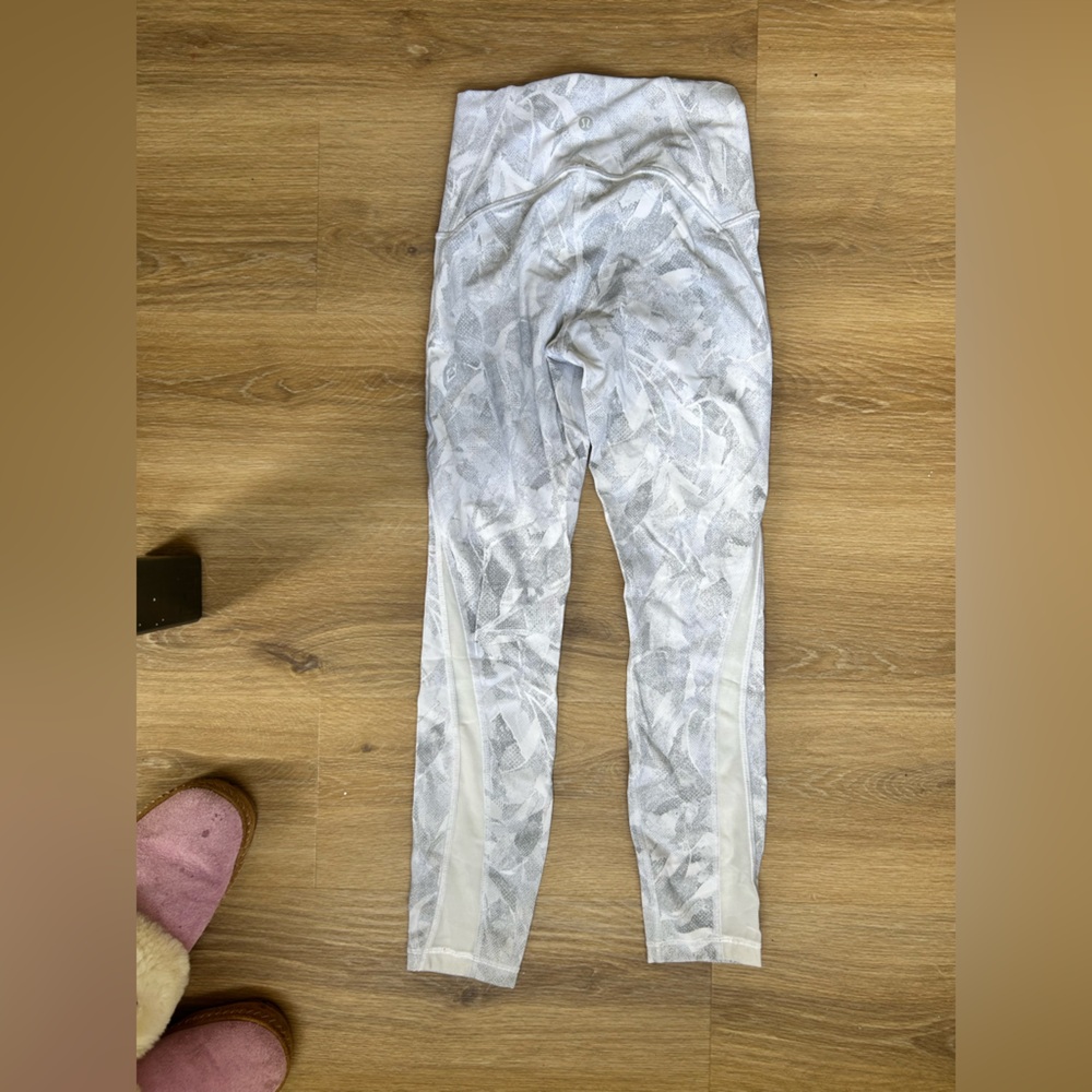 lululemon athletica White Gray Leggings